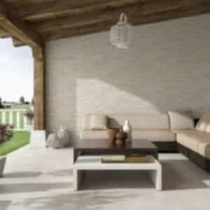 Aspen Beige Split Face Tiles - Room Setting