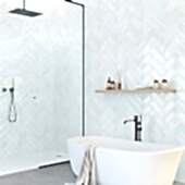 Avila Pale Grey Metro Tiles - Flat Brick Tiles