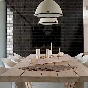 Mini Small Metro Tiles – Black, Gloss Tiles
