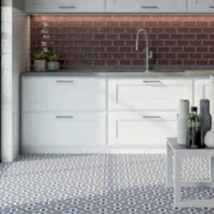 glamour burgundy red brick tiles