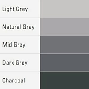 Grout Chart 3000 - Light Grey, Natural Grey, Mid Grey, Dark Grey, Charcoal silicone Sealant