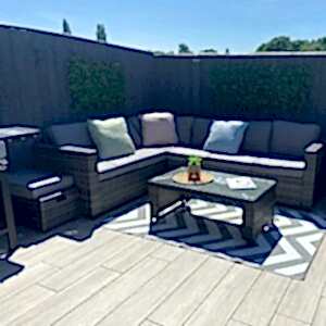 Anti-Slip Grey Wood Effect Tiles