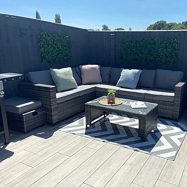 Anti-Slip Grey Wood Effect Tiles
