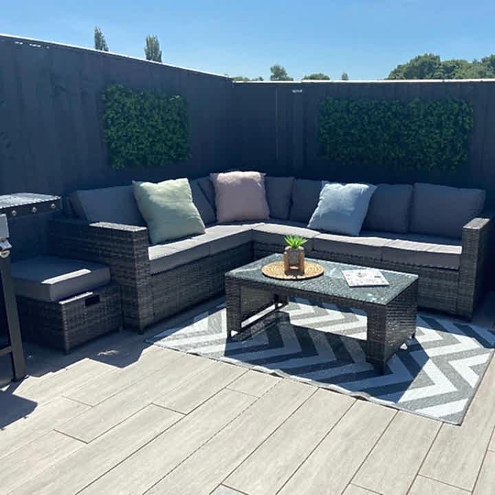 Anti-Slip Grey Wood Effect Tiles