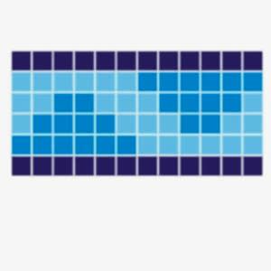Swimming Pool Mosaic Tiles - Triangle Border 2