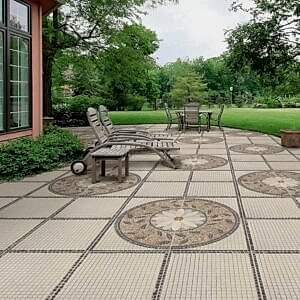 Trevi Outdoor Mosaic Tiles 2 - Room Setting