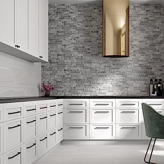 Dorset Grey Marble Effect Tiles