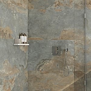 Cumbria Light Grey Slate Effect Floor Tiles 30x60cm