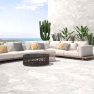 Cumbria White Slate Effect Porcelain Floor Tiles
