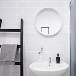 Alba White Subway Tiles - Room Setting