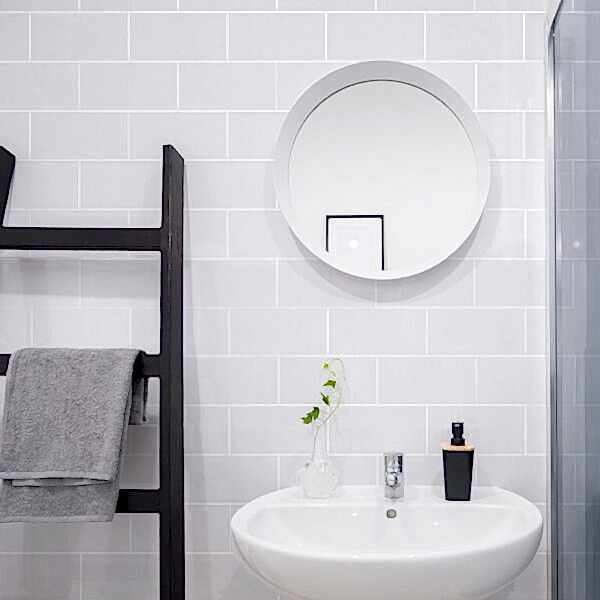 Alba White Subway Tiles - Room Setting