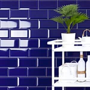 Victorian Blue Tiles - Room Setting