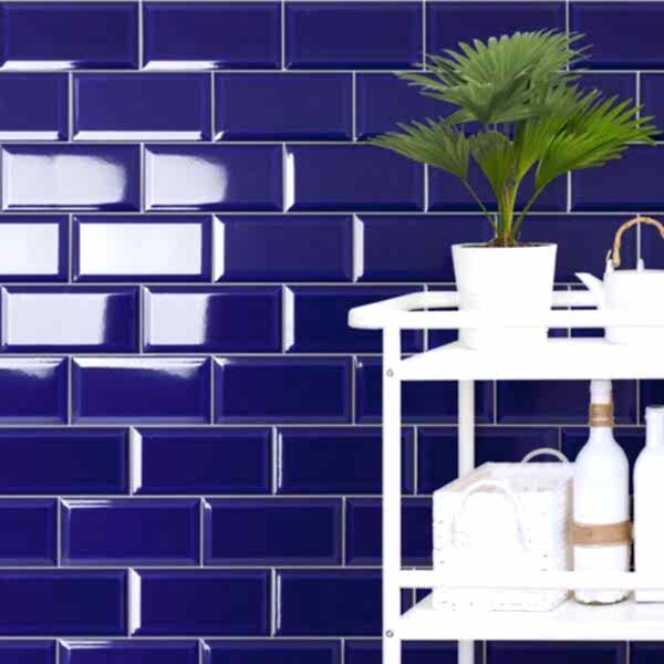 Victorian Blue Tiles - Room Setting
