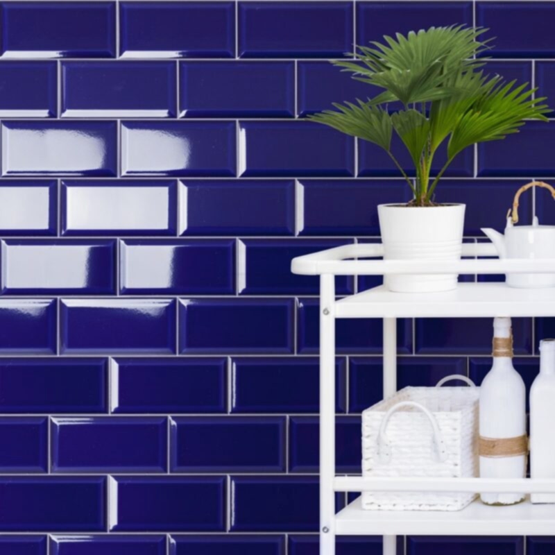 Victorian Blue Tiles - Room Setting