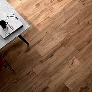 Bricola Honey Porcelain Wood Look Tiles - Room Setting
