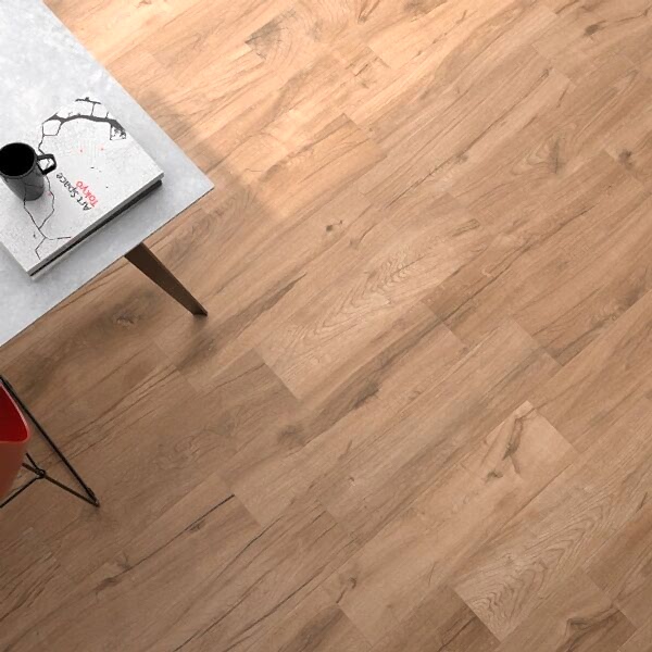 Bricola Honey Porcelain Wood Look Tiles - Room Setting