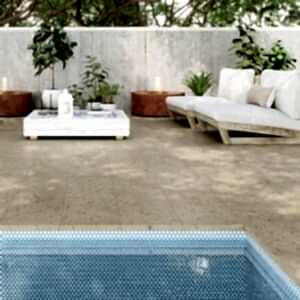 Carnival Beige Terrazzo Outdoor Tile - Room Setting 1
