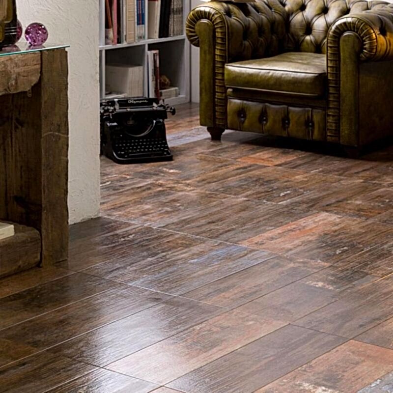 Castle Rustic Wood Effect Floor Tiles