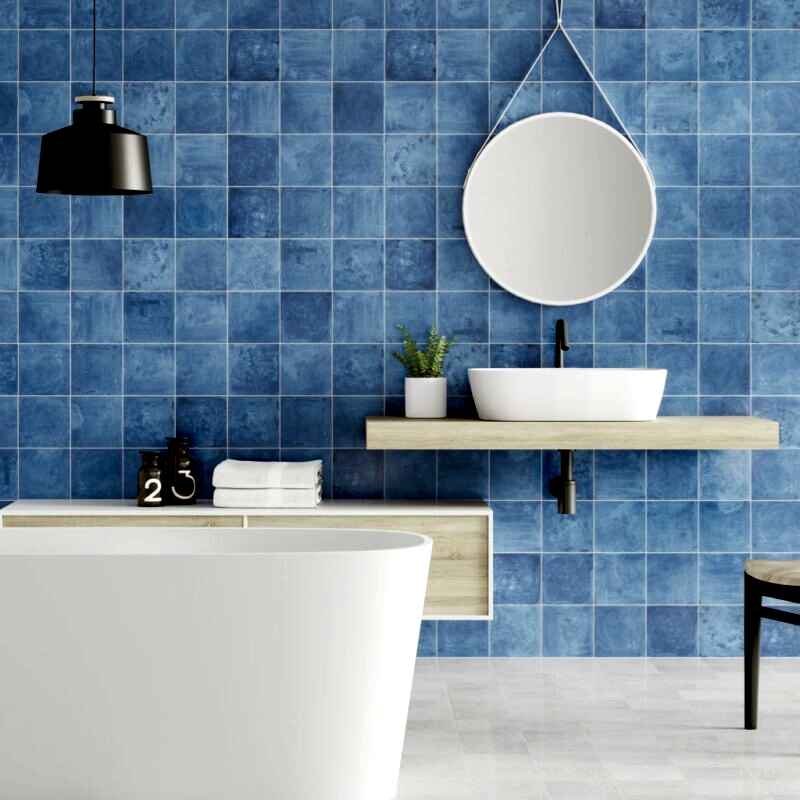 Blue Zellige Tiles - Room Setting