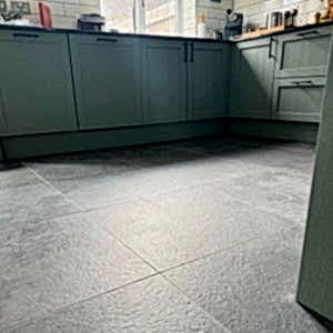 Cumbria Black Slate Effect Floor Tiles - Rectified Customer Photo