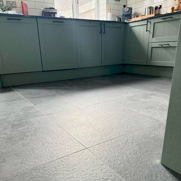 Cumbria Black Slate Effect Floor Tiles - Rectified Customer Photo