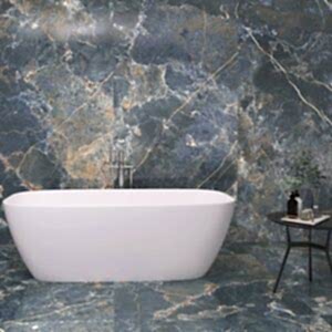 Icaro Marble Effect Blue Porcelain Tiles