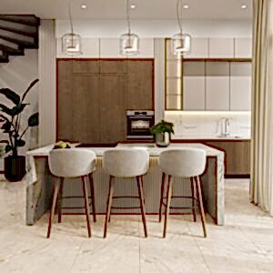 Antique Cream Marble Floor Tiles – Gloss, Porcelain, Rectified
