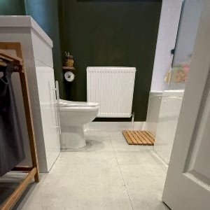 Luis Matt White Speckle Tiles - Rectified, Porcelain