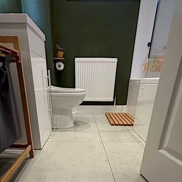 Luis Matt White Speckle Tiles - Rectified, Porcelain