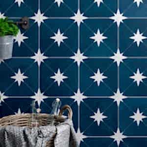 Ponent Blue Star Tiles
