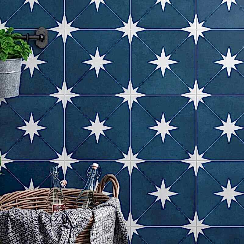 Ponent Blue Star Tiles