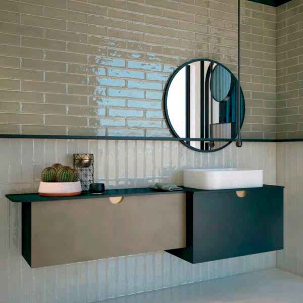 Artistic Olive Green Tiles