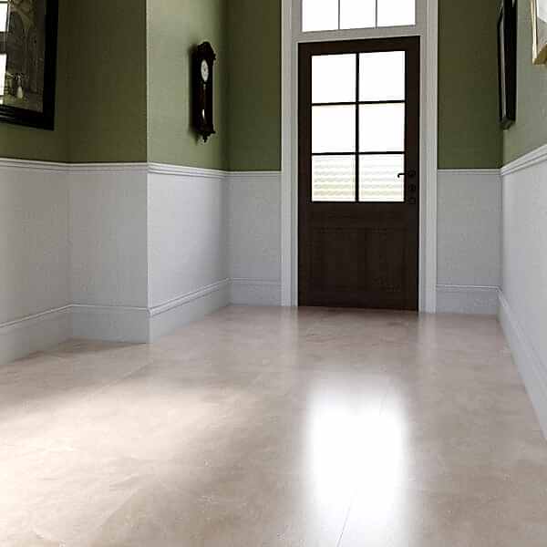 Adonis Beige Porcelain Wall and Floor Tiles - Room Setting
