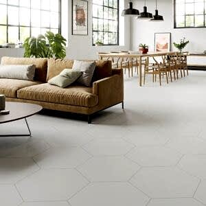 Argoses White Sparkle Floor Tiles