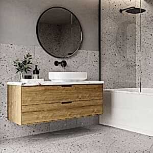 Confeti Grey Patterned Hexagon Floor Tiles