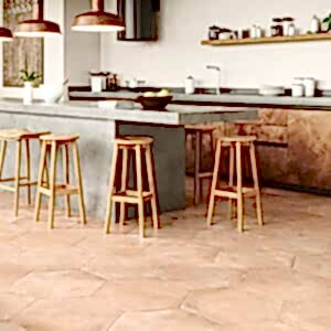 Parma Cotta Large Hexagon Floor Tiles