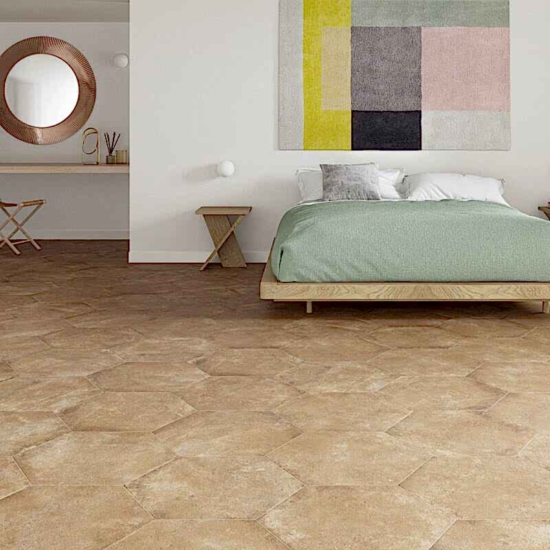Parma Terracotta Hexagon Tiles