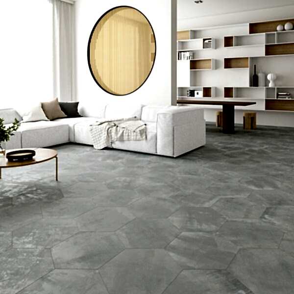 Vessel Steel Grey Hex Tiles – Large Matt