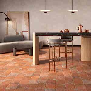 Rustic Red Terracotta Tiles - Porcelain, Matt