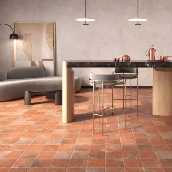 Rustic Red Terracotta Tiles - Porcelain, Matt