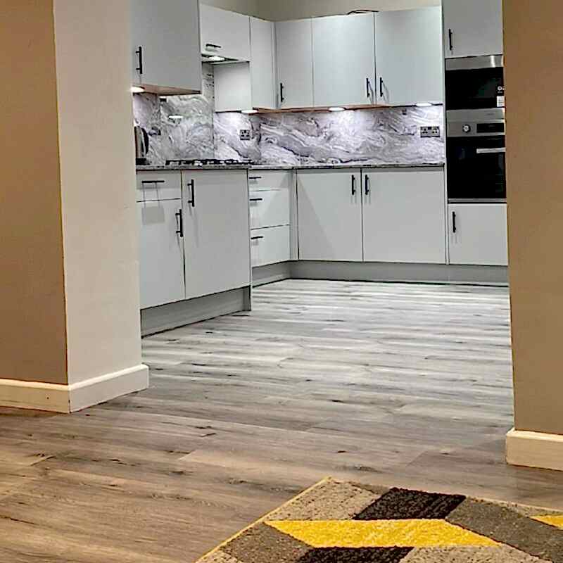 SPC Light Grey Vinyl Click Flooring