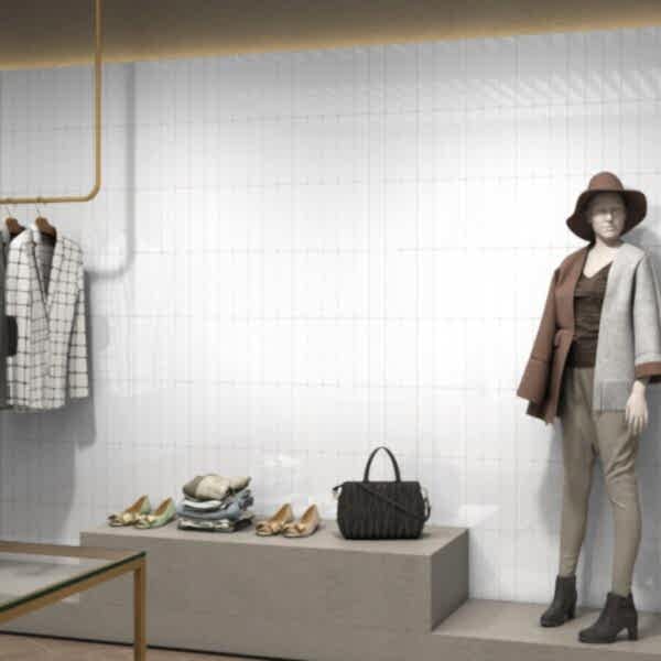 Flat White Matt Metro Tiles
