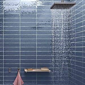 Handcraft Navy Metro Tiles - shower wall