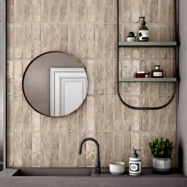 Splendour Beige Textured Metro Tiles