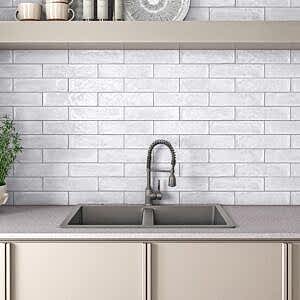 Splendour White Bumpy Tiles