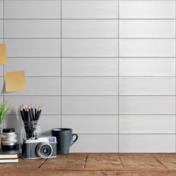 Avila White Matt Metro Tiles