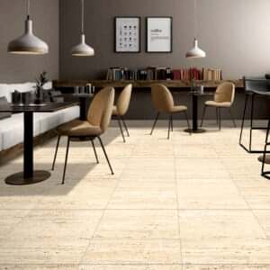 Brass Travertine Effect Tiles