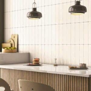 Handcraft Matt White Subway Tiles - white wall tiles in a kitchen