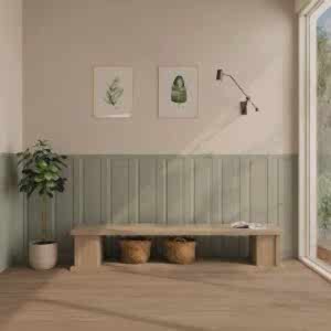 Boiserie Sage Green Wall Panels