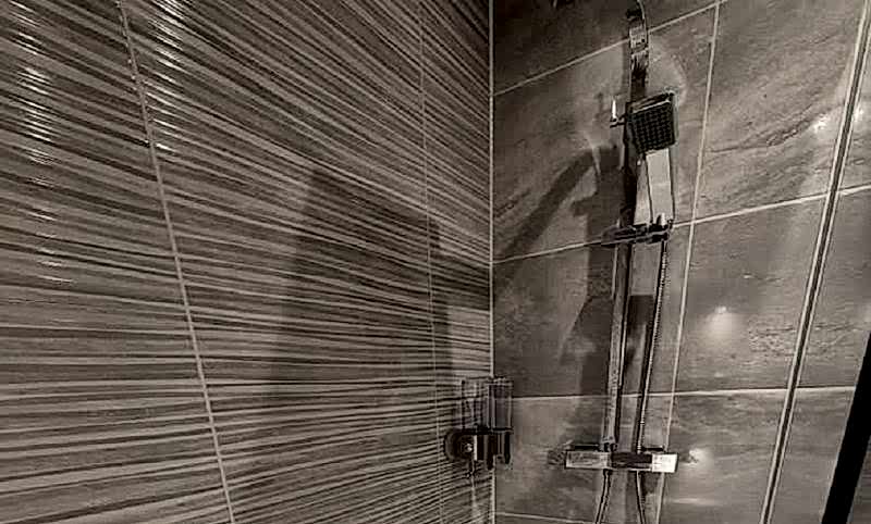 Fred Grey Gloss Ensuite Tiles - Detail